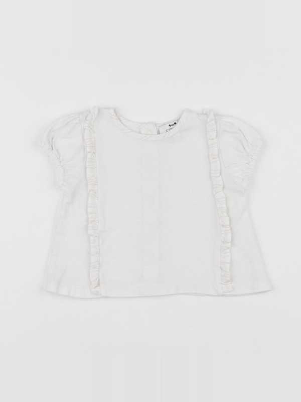 Cyrillus - tee-shirt beige - 6 mois