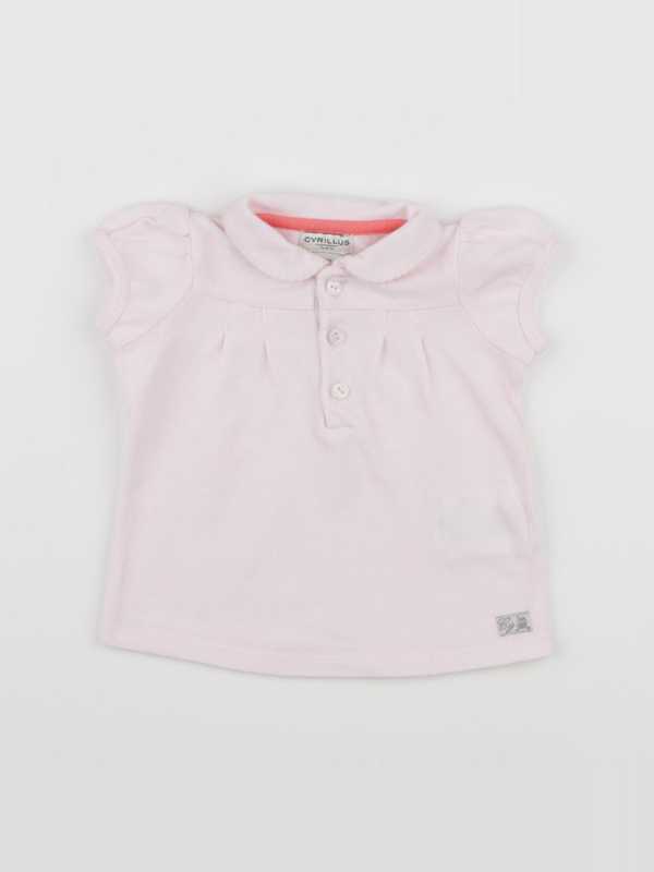 Cyrillus - polo rose - 6 mois