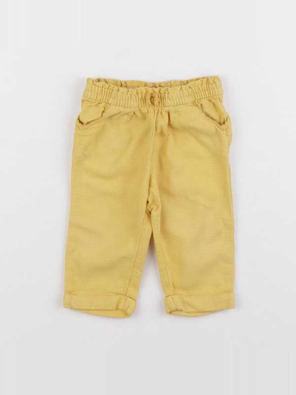 Cyrillus - pantalon jaune - 12 mois