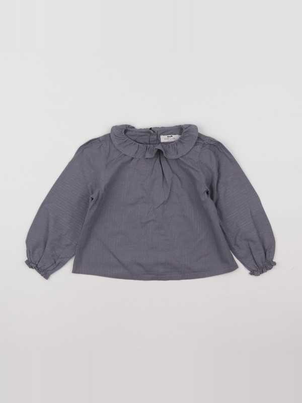 Cyrillus - blouse gris, argent - 36 mois