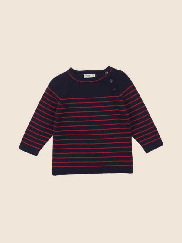 Cyrillus - robe bleu, rouge - 6 mois