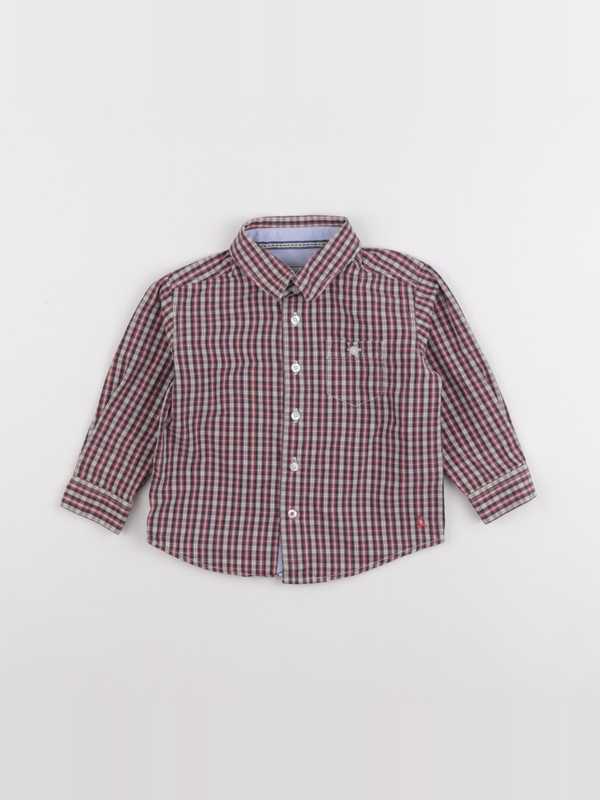 Cyrillus - chemise rouge - 18 mois