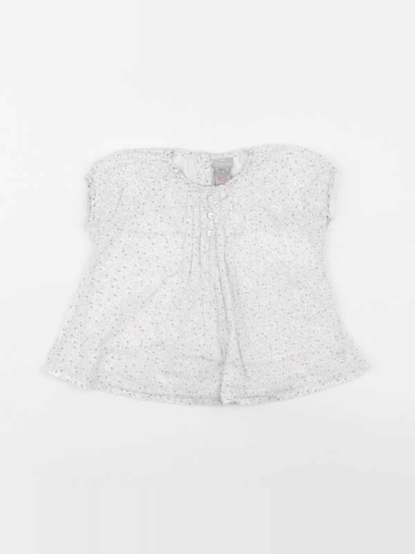 Cyrillus - blouse blanc - 12 mois