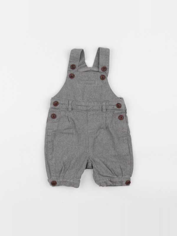 Cyrillus - salopette gris - 6 mois