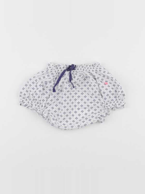 Cyrillus - bloomer blanc, bleu - 6 mois