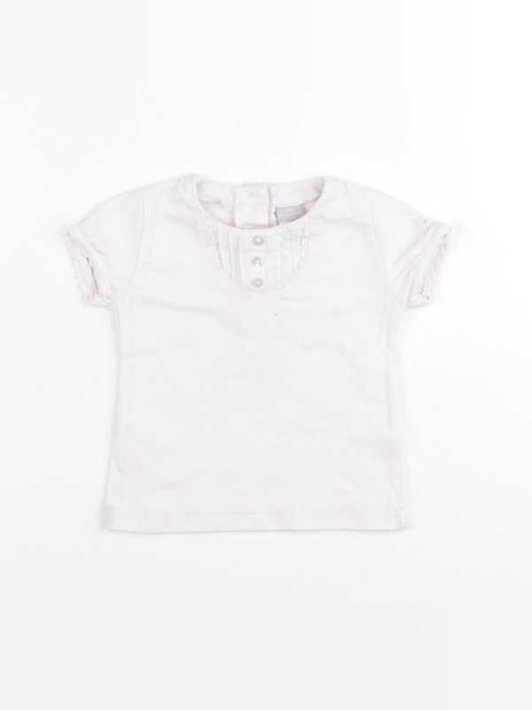 Cyrillus - tee-shirt rose - 9 mois