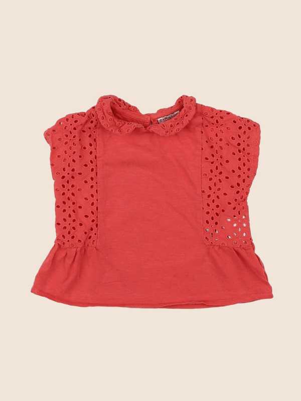 Cyrillus - tee-shirt orange - 9 mois