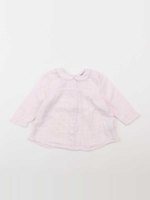 Cyrillus - blouse rose - 9 mois