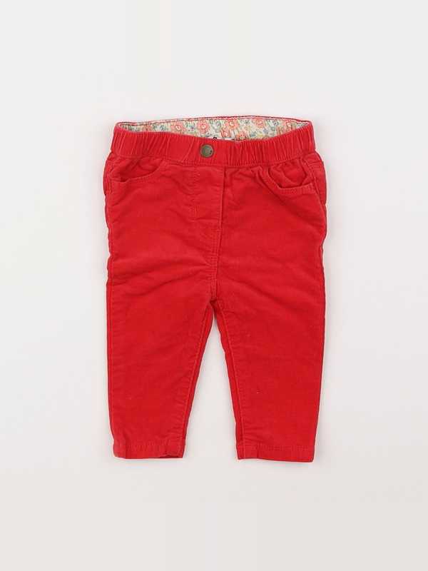 Cyrillus - pantalon rouge - 6 mois