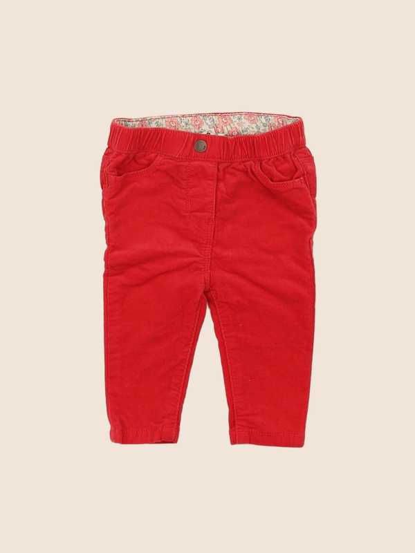 Cyrillus - pantalon rouge - 6 mois