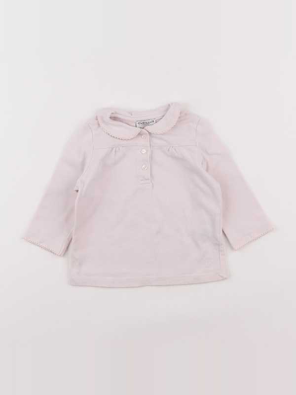 Cyrillus - tee-shirt rose - 12 mois
