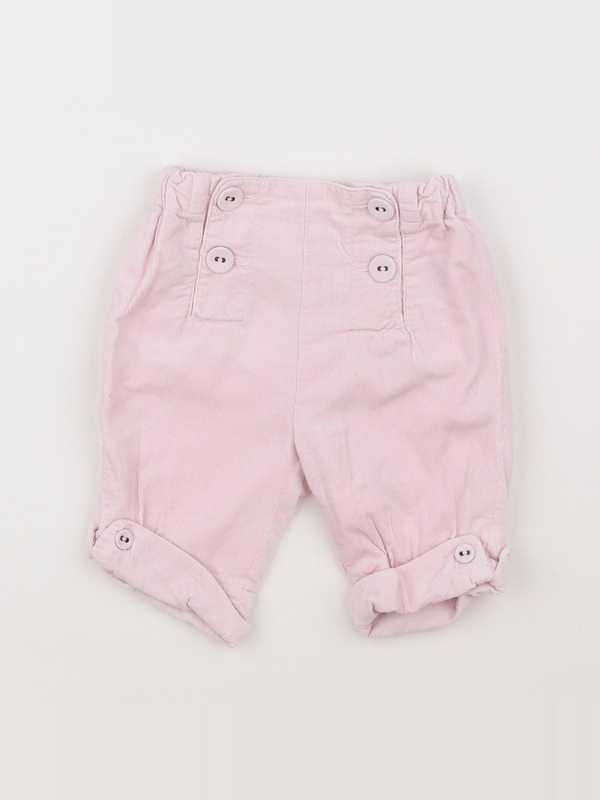Cyrillus - pantalon rose - 6 mois