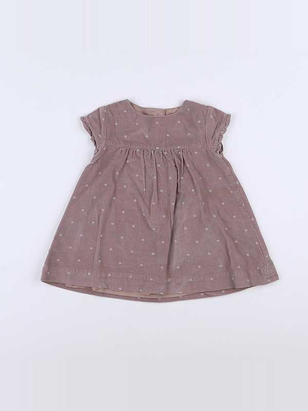 Cyrillus - robe violet - 9 mois