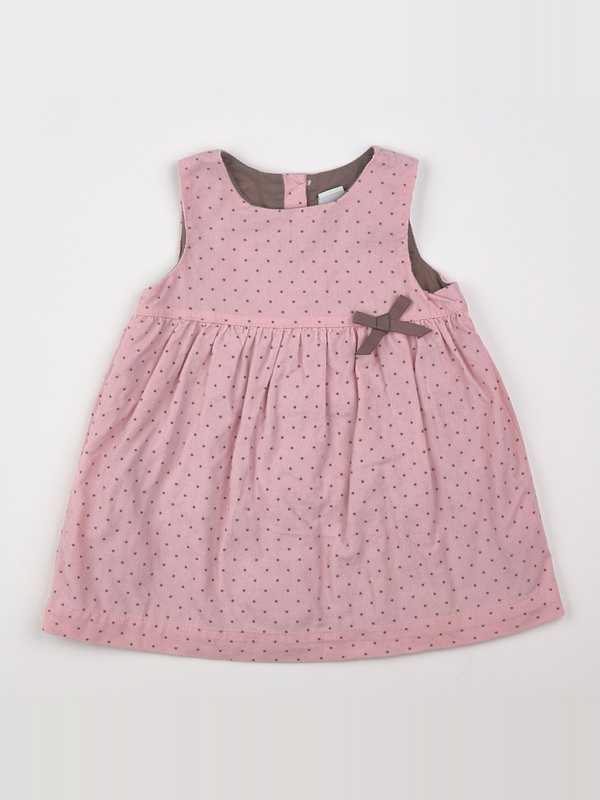 Cyrillus - robe rose - 12 mois