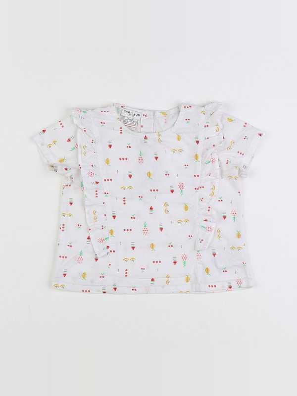 Cyrillus - blouse blanc - 18 mois