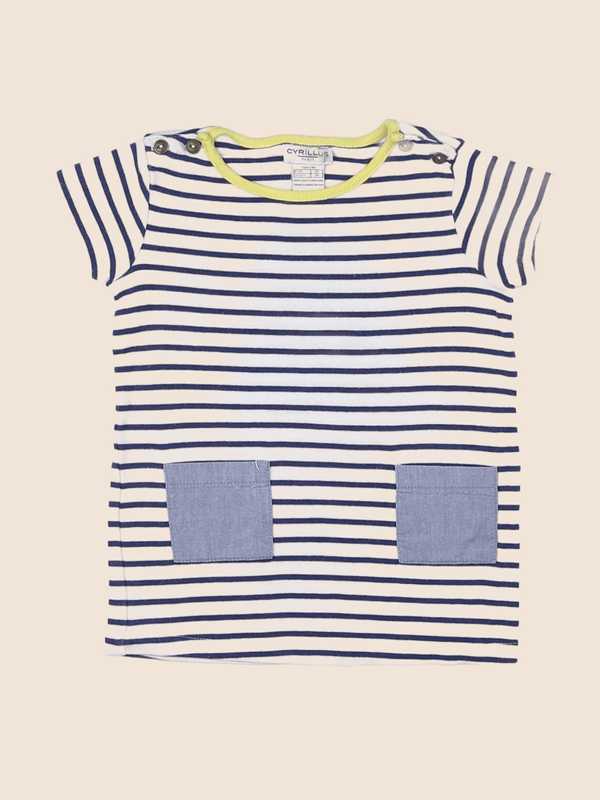 Cyrillus - robe bleu - 12 mois