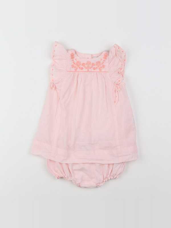 Cyrillus - robe rose - 3 mois