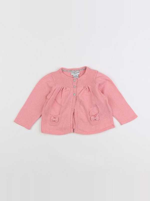 Cyrillus - gilet rose - 3 mois