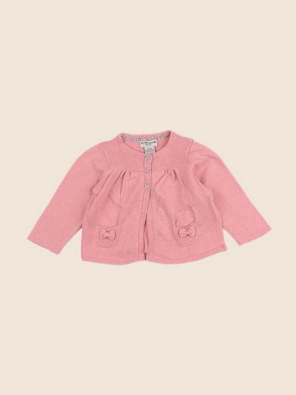 Cyrillus - gilet rose - 3 mois