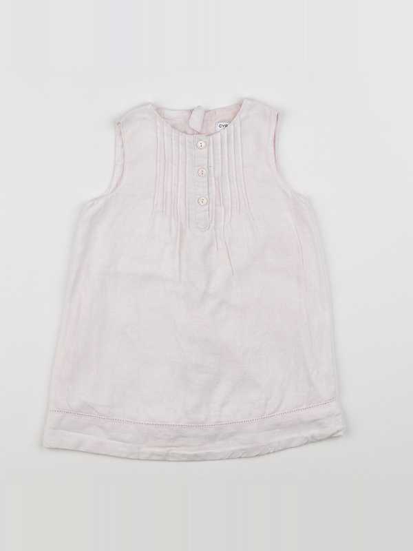 Cyrillus - robe rose - 12 mois