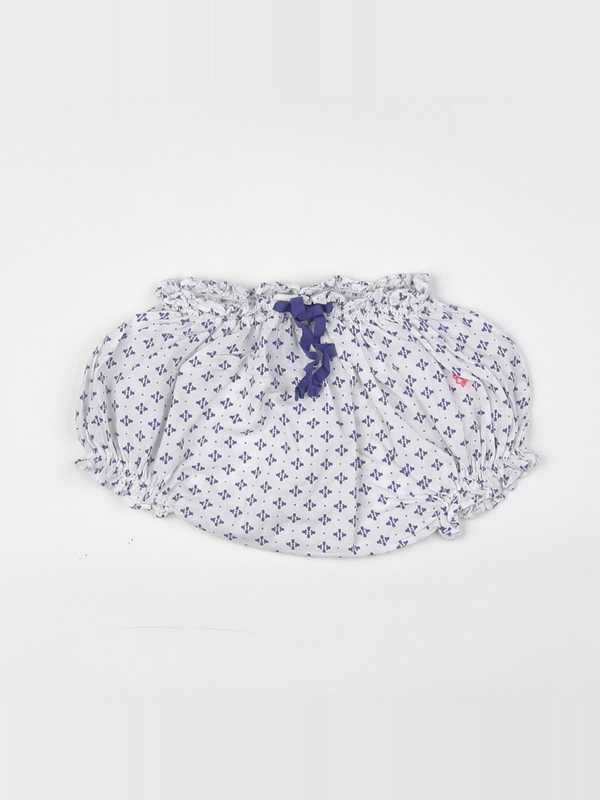 Cyrillus - bloomer blanc, bleu - 6 mois