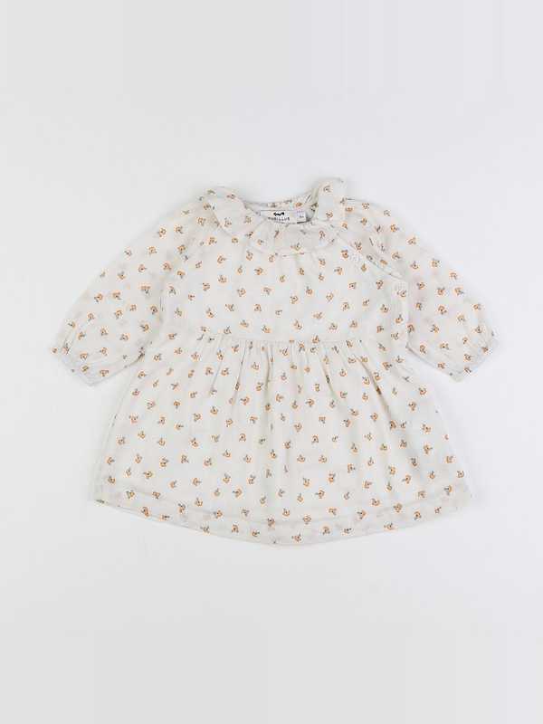 Cyrillus - robe beige - 6 mois