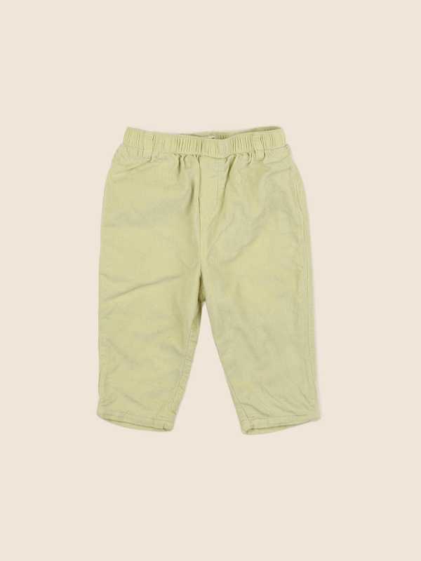Cyrillus - pantalon doublé jaune - 12 mois