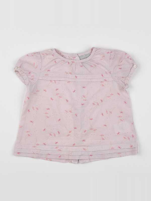 Cyrillus - blouse rose - 12 mois