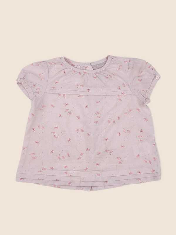 Cyrillus - blouse rose - 12 mois