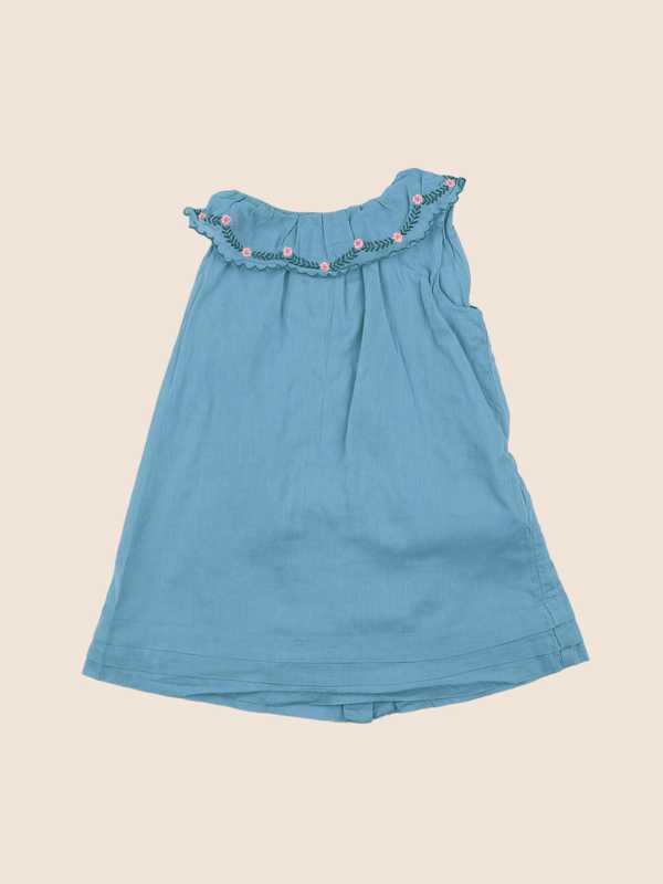Cyrillus - robe bleu - 9 mois
