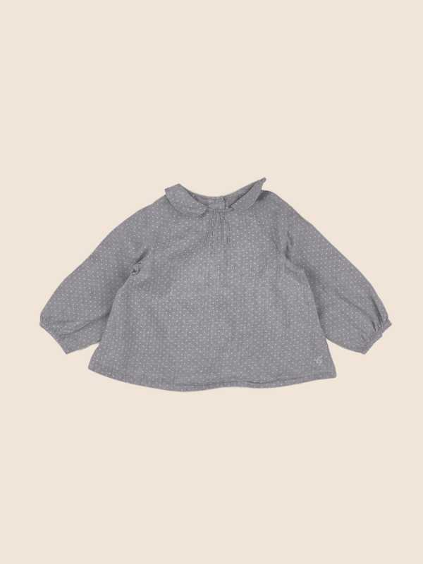 Cyrillus - blouse gris - 12 mois