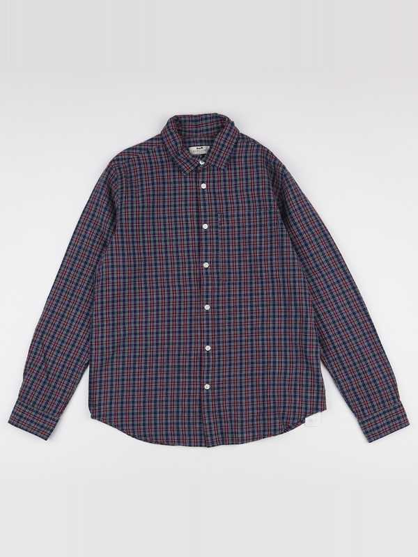 Cyrillus - chemise bleu, rouge - 14 ans