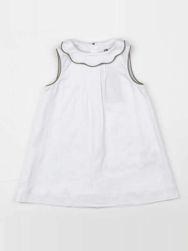 Cyrillus - robe blanc (état neuf) - 12 mois