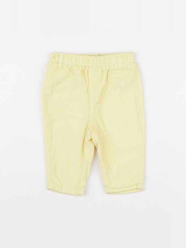Cyrillus - pantalon doublé jaune - 6 mois