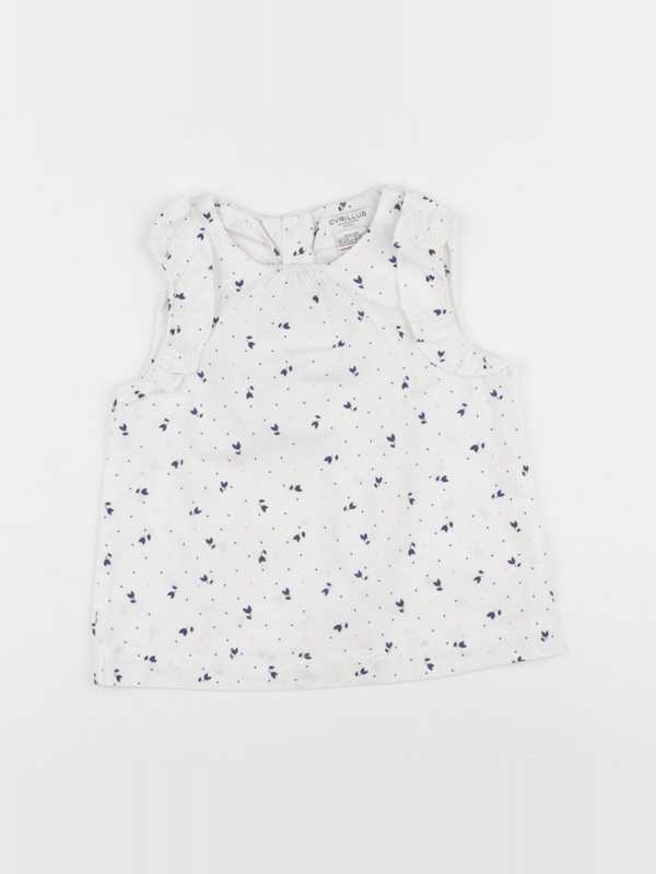 Cyrillus - blouse blanc - 24 mois