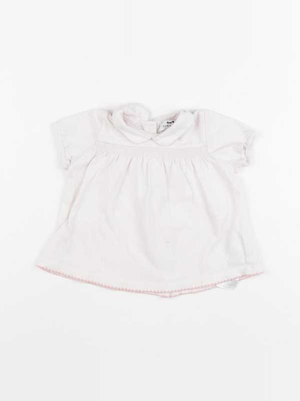 Cyrillus - tee-shirt rose - 12 mois