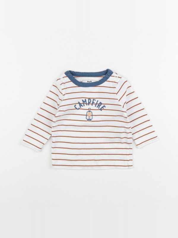 Cyrillus - tee-shirt blanc - 6 mois