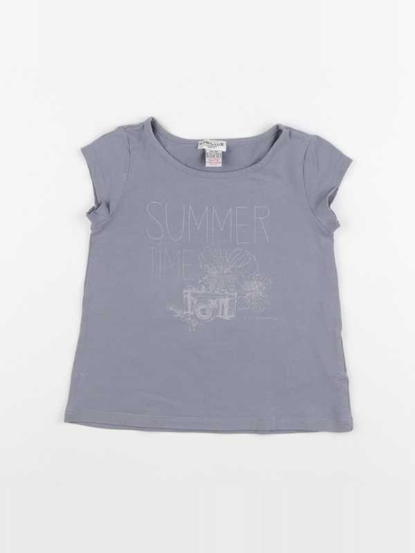 Cyrillus - tee-shirt bleu - 4 ans
