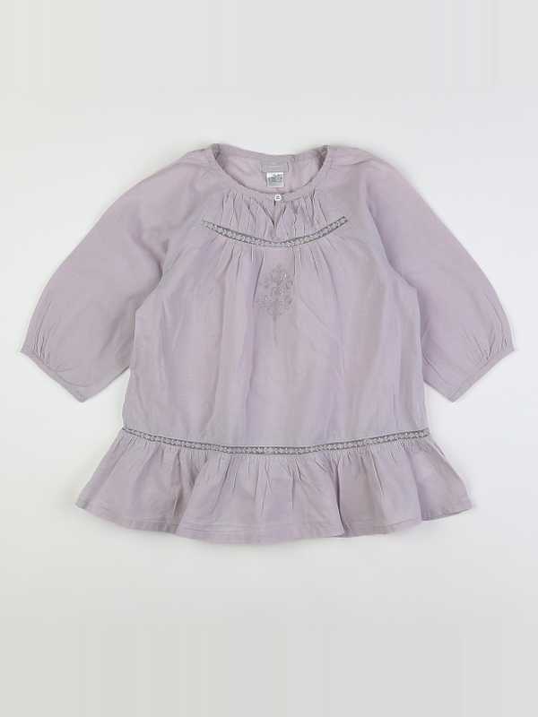 Cyrillus - blouse gris - 8 ans