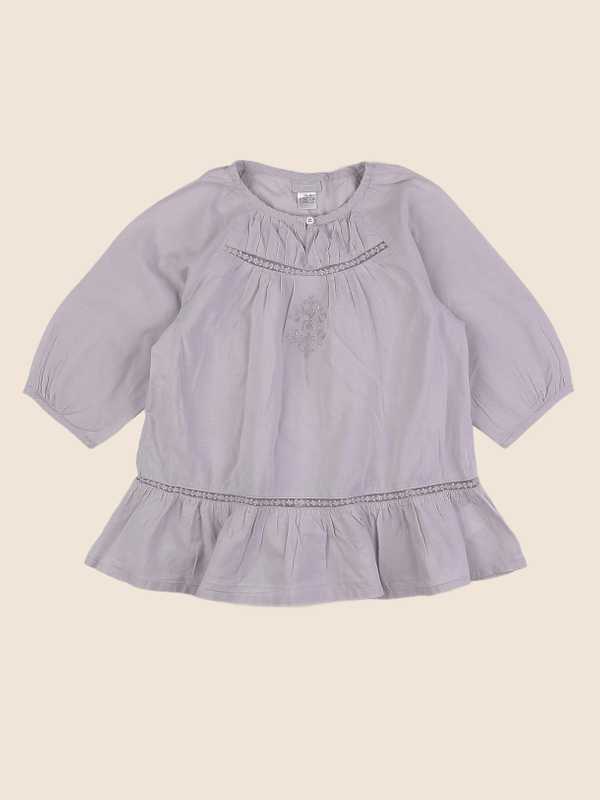 Cyrillus - blouse gris - 8 ans